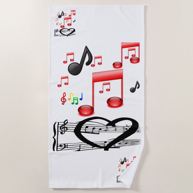 Beach towels Music (Front)