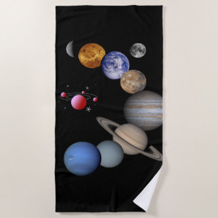 Beach towels Planets