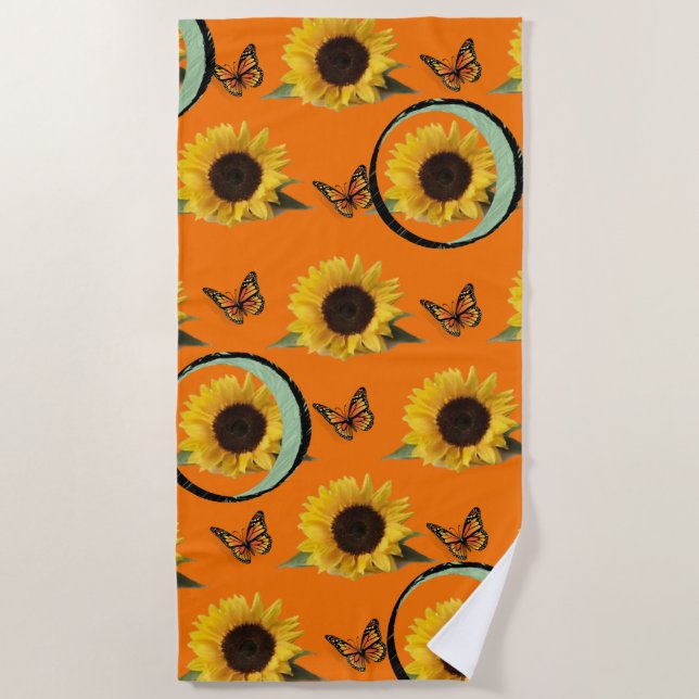 Beach towels Sunflowers (Front)