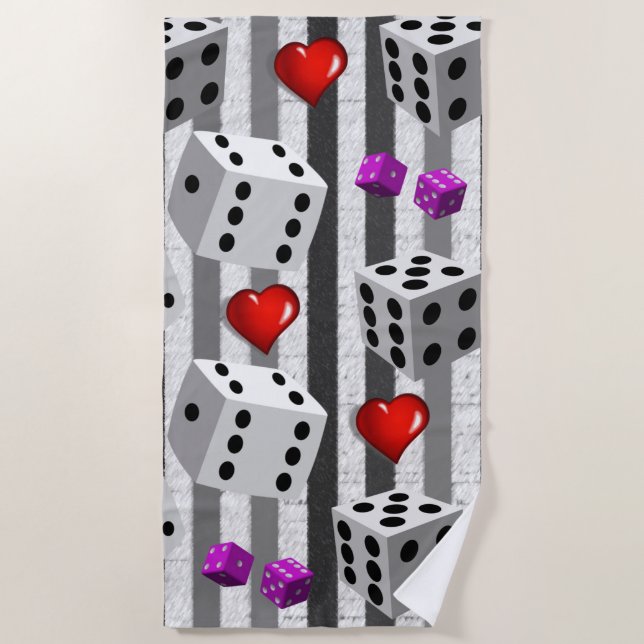 Beach towels Valentine's (Front)