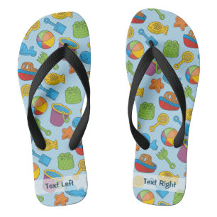 Beach Toys Icons Jandals