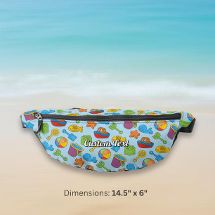Beach Toys Icons Pattern Bum Bags