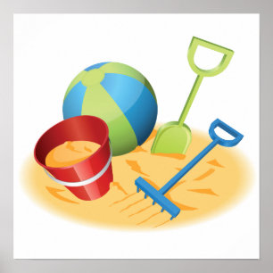 Beach Toys Poster