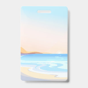 Beach travel ID badge