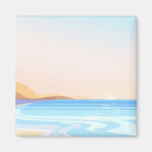 Beach travel magnet