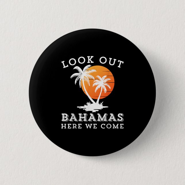 Beach Travelling Group Matching Spring Break Summe 6 Cm Round Badge (Front)