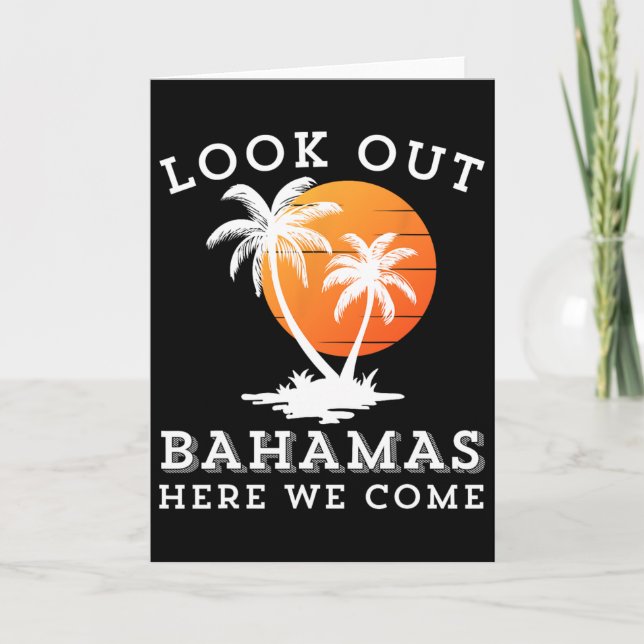 Beach Travelling Group Matching Spring Break Summe Card (Front)
