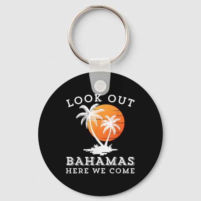 Beach Travelling Group Matching Spring Break Summe Key Ring (Front)
