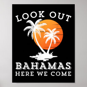 Beach Travelling Group Matching Spring Break Summe Poster