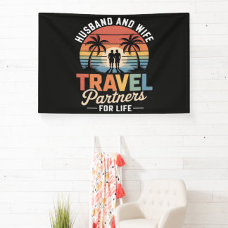 Beach Travelling - Husband and Wife Travel Partner Banner