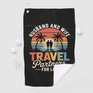 Beach Travelling - Husband and Wife Travel Partner Golf Towel