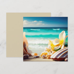 Beach Treasures Blank Greeting Card