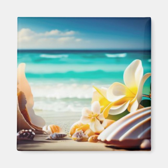 Beach Treasures Magnet (Front)