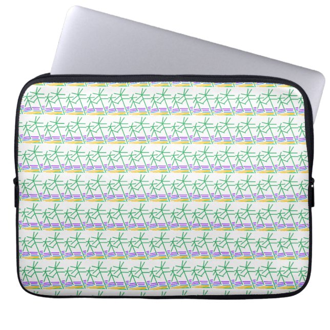 Beach Trees Laptop Sleeve (Front)