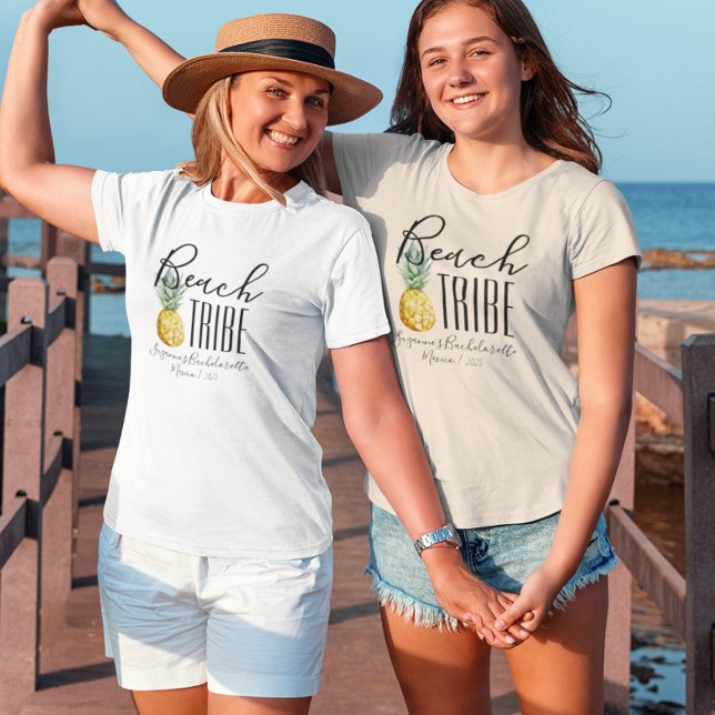 Beach Tribe Girl's Trip Bachelorette Vacation  T-Shirt (Creator Uploaded)