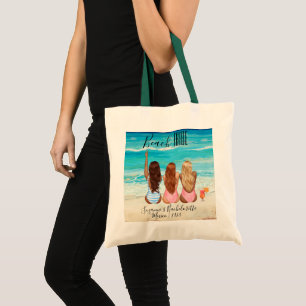 Beach Tribe Girl's Trip Bachelorette Vacation  Tote Bag