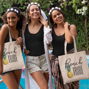 Beach Tribe Girl's Trip Bachelorette Vacation Tote Bag