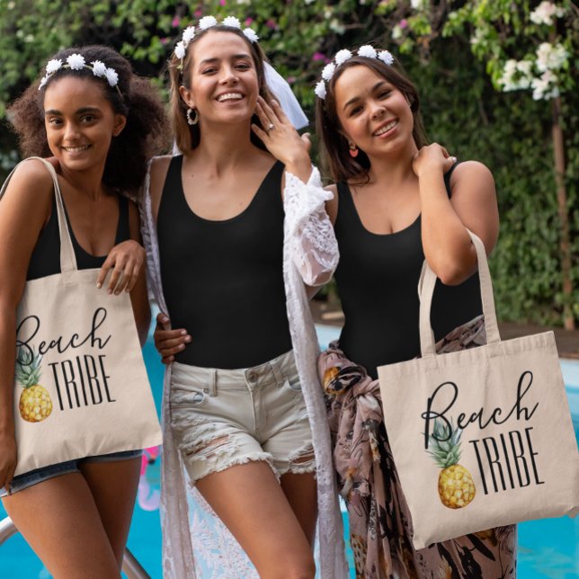 Beach Tribe Girl's Trip Bachelorette Vacation Tote Bag (Creator Uploaded)