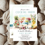 Beach Tropical Cocktails 70th Birthday Party Invitation<br><div class="desc">What better way to celebrate with family and friends than an oceanside "Cocktail Party" to commemorate your birthday milestone.  Everyone will be relaxed and comfortable at this tropical-themed beach celebration.</div>