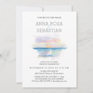 *~* Beach Tropical Exotic AR7 WEDDING RSVP + Invitation