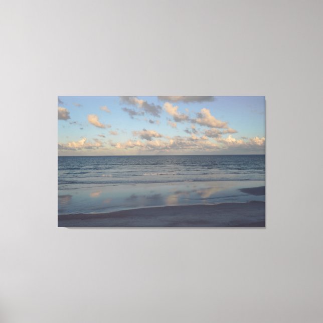 Beach Tropical Ocean Nautical Coastal Vacation Canvas Print (Front)