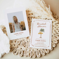 Beach Tropical Summer Bridal Shower Invitation