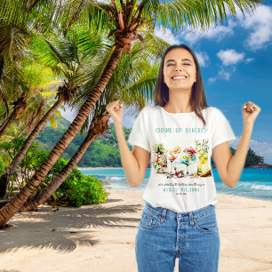 Beach Tropical Themed Cocktails Bachelorette Party Tri-Blend Shirt