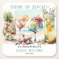 Beach Tropical Themed Cocktails Retirement Party