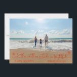 Beach Tropical Vacation Holiday Christmas Photo<br><div class="desc">This design was created though digital art. It may be personalised in the area provided by changing the photo and/or text. Or it can be customised by choosing the click to customise further option and delete or change the colour the background, add text, change the text colour or style, or...</div>