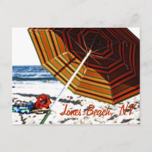 "Beach Umbrella Glow", Jones Beach, NY Postcard