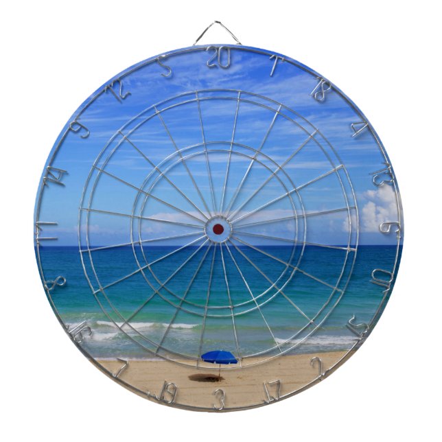 Beach Umbrella Ocean Dartboard (Front)