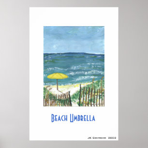 Beach Umbrella Poster
