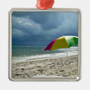 Beach Umbrella Square Metal Tree Decoration