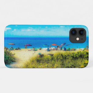 Beach Umbrellas along the Ocean Case-Mate iPhone Case
