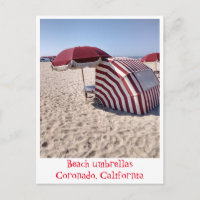 Beach Umbrellas on Coronado Island, California