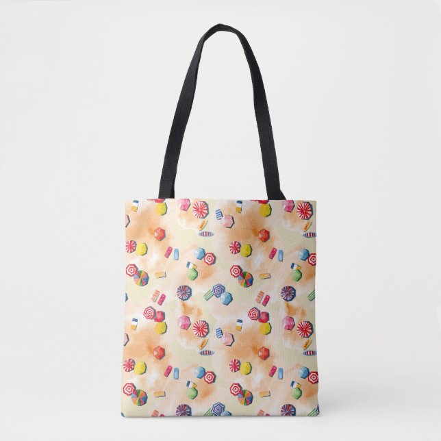 Beach Umbrellas Tote Bag (Front)