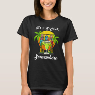 Beach Vacation Drinking It s 5 O Clock Somewhere P T-Shirt