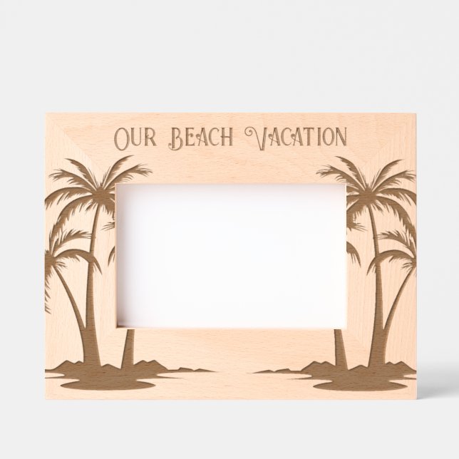 Beach Vacation Etched Frames (Front)