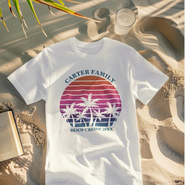 Beach Vacation Family Reunion Custom Tropical Tri-Blend Shirt (Creator Uploaded)