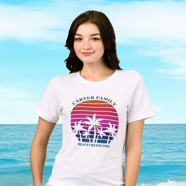 Beach Vacation Family Reunion Tropical Women's Tri-Blend Shirt (Creator Uploaded)