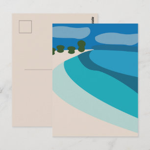 Beach Vacation Travel Postcard
