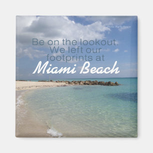Beach Vacation Travel Souvenir Magnet Miami Etc