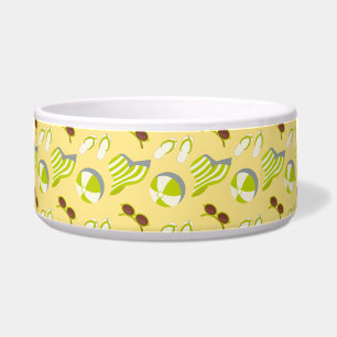Beach vacay pattern with sunglasses and sun hat