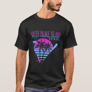 Beach Vaporwave Vacation South Padre Island T-Shirt