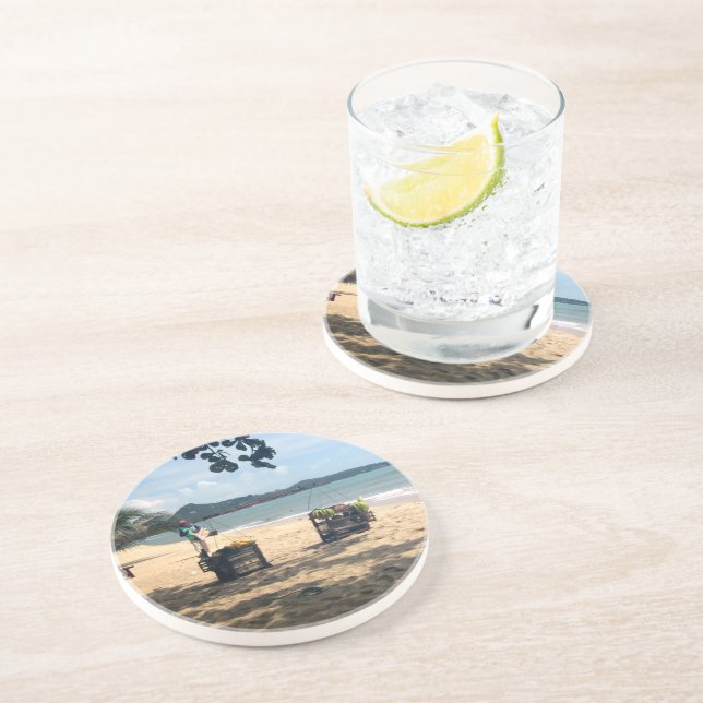 Beach Vendings ... Lamai Beach, Koh Samui Island Coaster (Side)