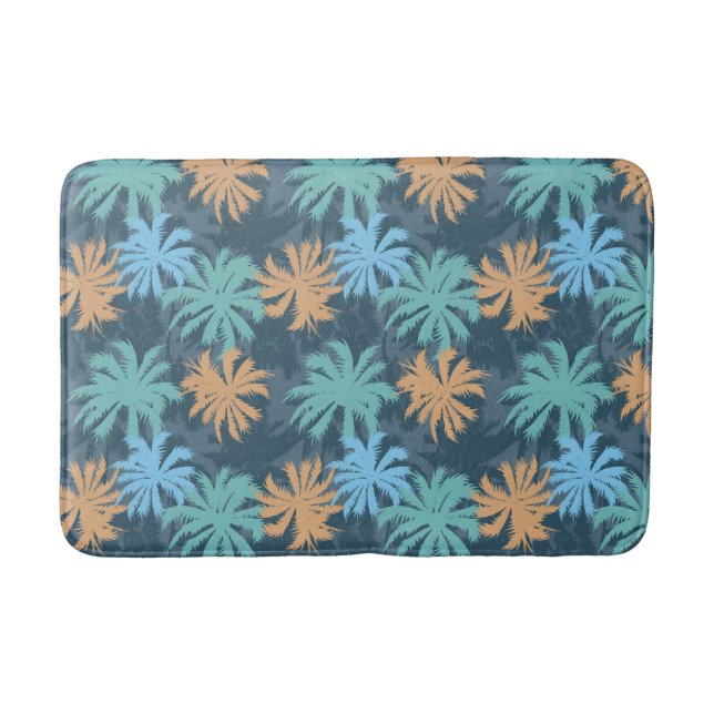Beach Vibe Palm Tree  Bath Mat (Front)