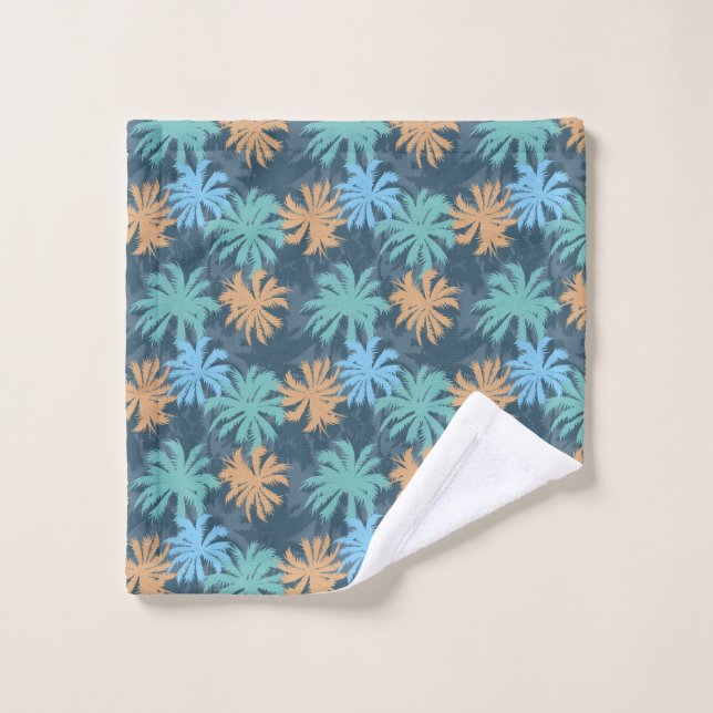 Beach Vibe Palm Tree  Wash Cloth (Wash Cloth)