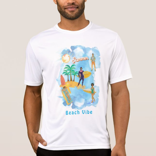 BEACH VIBE Sport-Tek Competitor T-Shirt (Front)