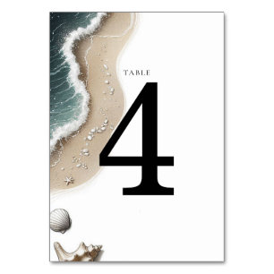 Beach Vibe Table Number