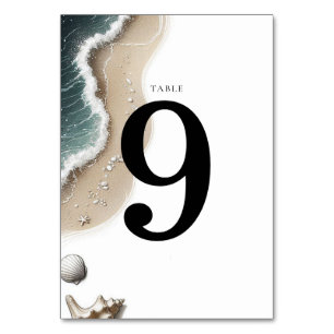 Beach Vibe Table Number